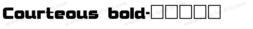 Courteous bold字体转换